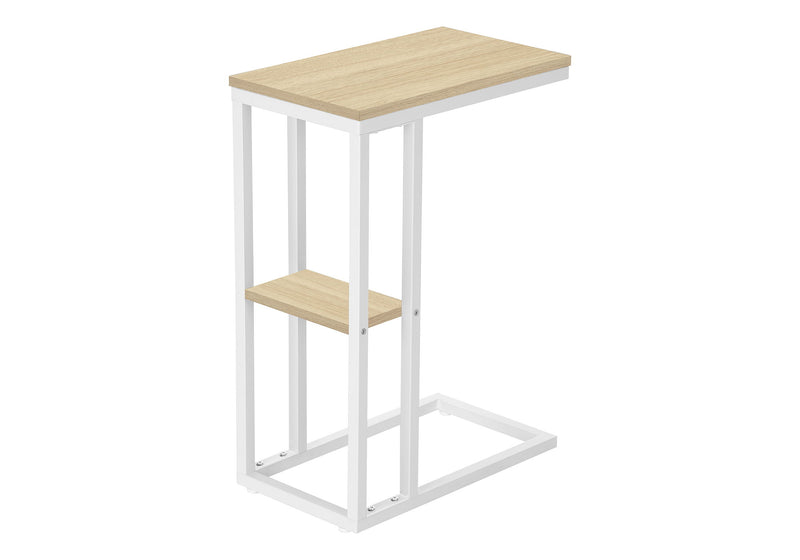 Accent Table, C - Shaped, Marble Look Contemporary & Modern Convenient Design - R&R Furniture Gallery (Fountain Valley, CA)
