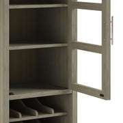 Avalon - High Storage, Wine Rack Cabinet - R&R Furniture Gallery (Fountain Valley, CA)