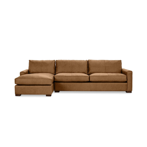 Classic Home Coburn stationary sectional sofa with plush cushions and modern design, perfect for living room seating.
