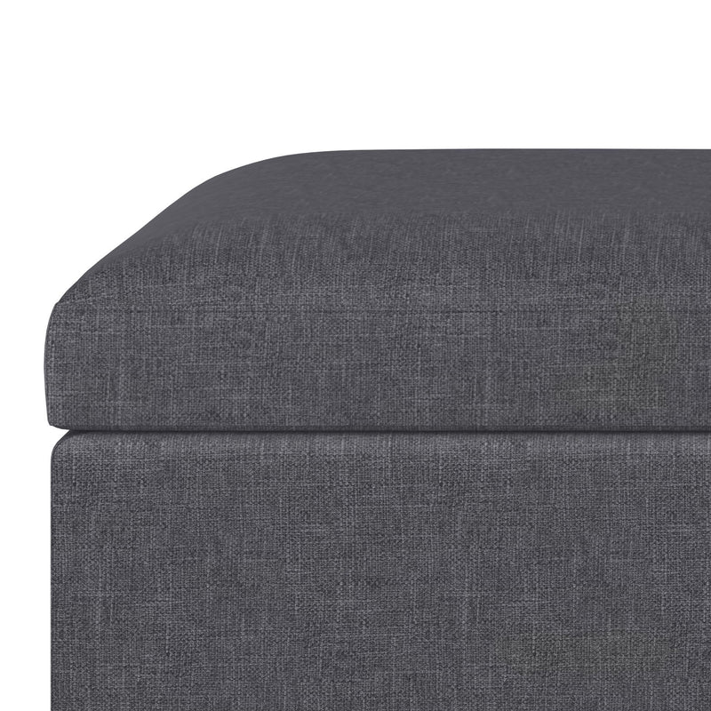Owen - Upholstered Rectangular Storage Ottoman - R&R Furniture Gallery (Fountain Valley, CA)
