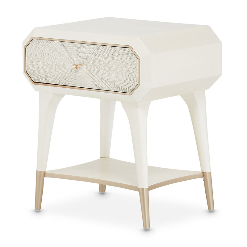 La Rachelle - 1-Drawer Nightstand - Champagne - R&R Furniture Gallery (Fountain Valley, CA)