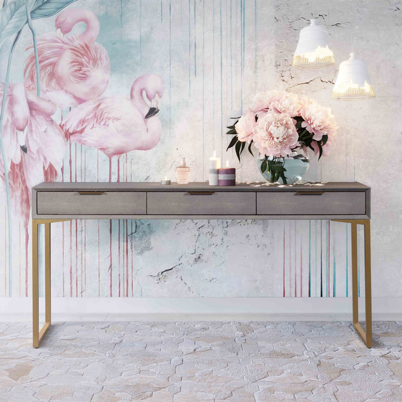 Pesce - 3 Drawer Console Table - R&R Furniture Gallery (Fountain Valley, CA)