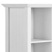 Handcrafted Acadian cube storage organizer by Simpli-Home with six open compartments for versatile home organization.