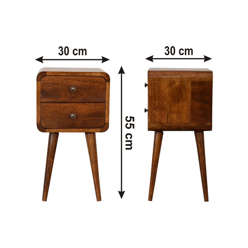 Curved Nightstand - R&R Furniture Gallery (Fountain Valley, CA)