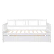 Modern DreamHaus multifunctional daybed with built-in storage drawers and sleek wooden frame, ideal for versatile bedroom use.
