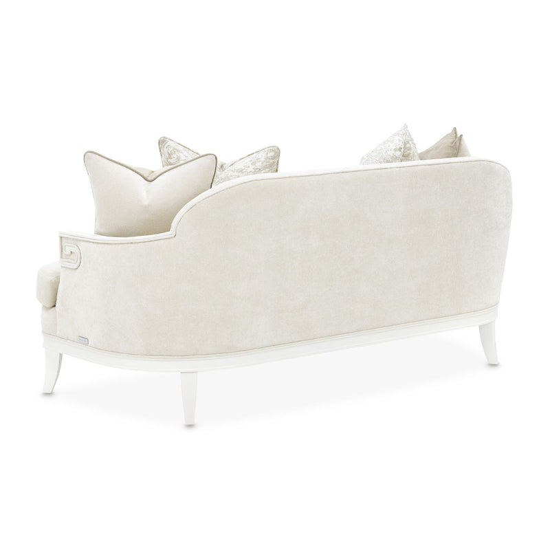 La Marisia - Chenille Loveseat - Tranquil / Creamy Pearl - R&R Furniture Gallery (Fountain Valley, CA)
