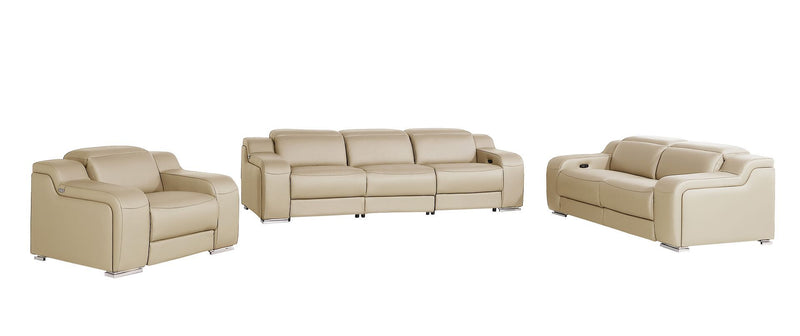 1116 - 6-Piece Modular Power Reclining Sofa, Loveseat & Chair Set In With 6 Power Recliners & Power Headrests