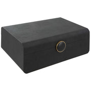 Lalique Art Deco box by Uttermost, showcasing intricate design and elegant craftsmanship on a decorative basket or box.