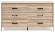 Battelle - Six Drawer Dresser - Tan - R&R Furniture Gallery (Fountain Valley, CA)