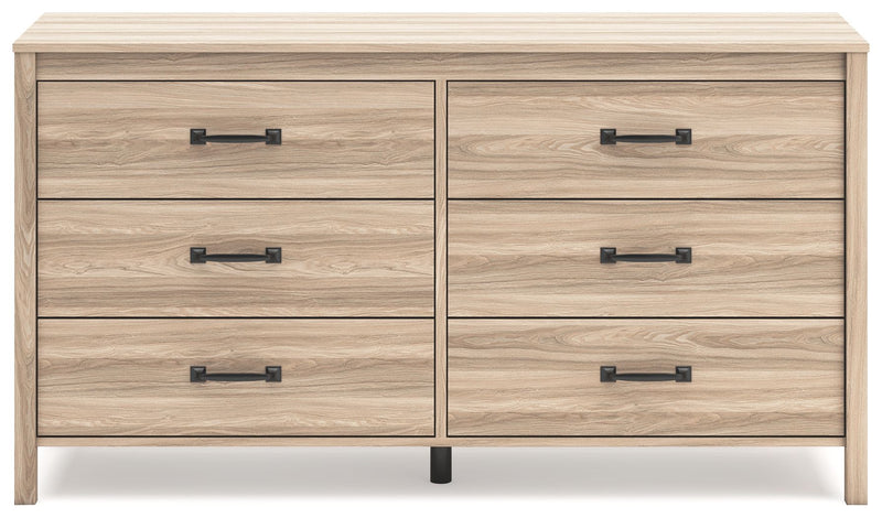 Battelle - Six Drawer Dresser - Tan - R&R Furniture Gallery (Fountain Valley, CA)