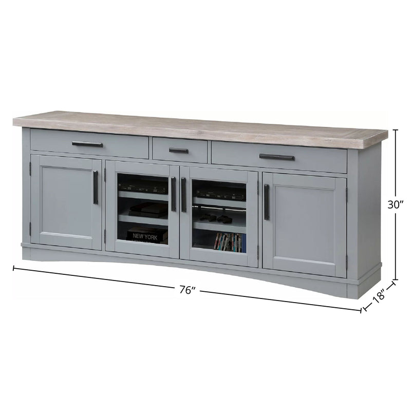 Americana Modern - TV Console (76") - R&R Furniture Gallery (Fountain Valley, CA)