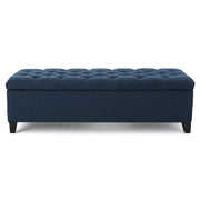 Glouster - Contemporary Storage Ottoman With Button Tufted Design - R&R Furniture Gallery (Fountain Valley, CA)