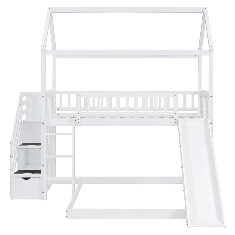 House Bunk Bed With Slide - R&R Furniture Gallery (Fountain Valley, CA)