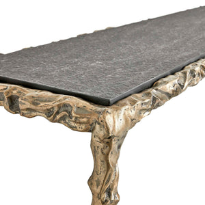 Lava - Console Table - Black / Brass