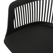 Set of two Noble House Dahlia chairs with upholstered seats and wooden legs, modern design for dining or living spaces.