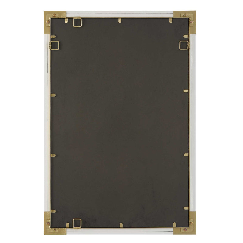 Malik - White & Gold Mirror