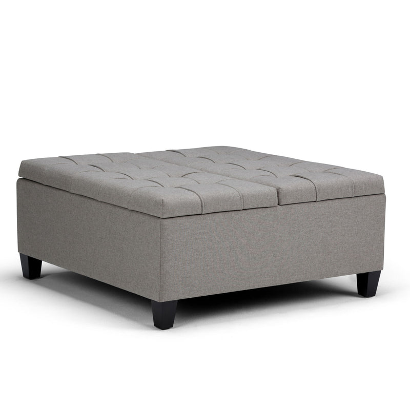 Harrison - Upholstered Coffee Table Storage Ottoman - R&R Furniture Gallery (Fountain Valley, CA)