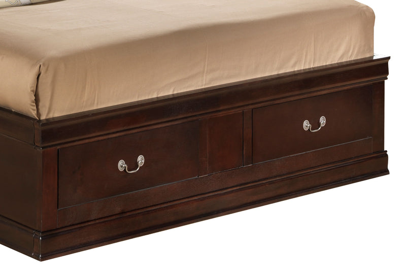 Louis Phillipe - Bookcase Storage Bed - R&R Furniture Gallery (Fountain Valley, CA)