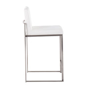 Lumi Source Fuji contemporary high back counter stool with functional design, showcasing sleek modern style and comfortable seating.