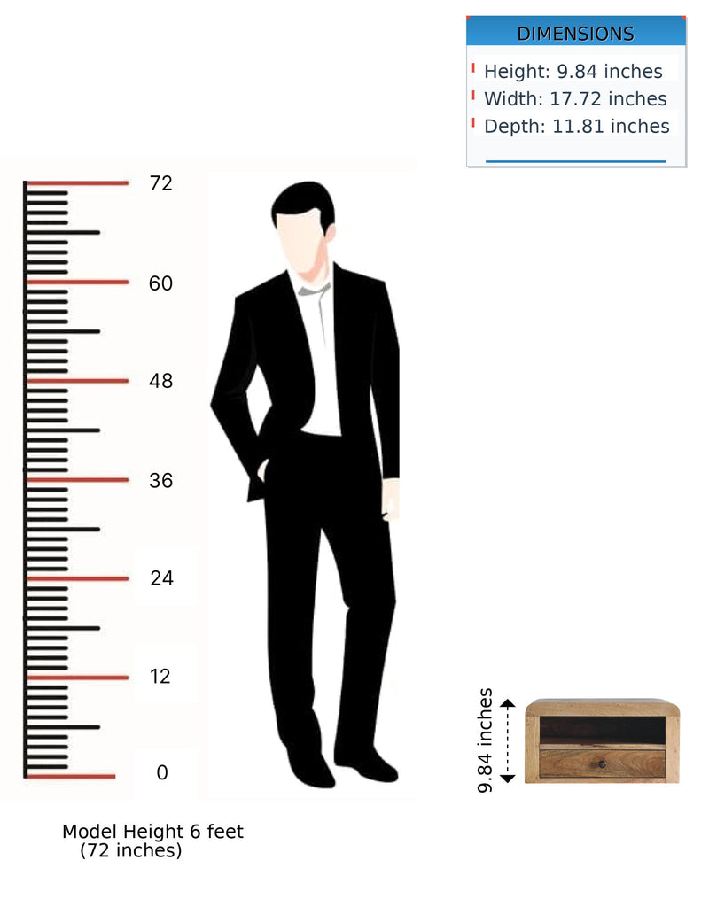 Chunky - Floating Bedside Nightstand - R&R Furniture Gallery (Fountain Valley, CA)