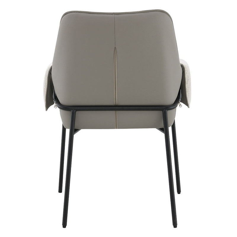 Jirina - Arm Chair (Set of 2) - Beige Chenille - R&R Furniture Gallery (Fountain Valley, CA)