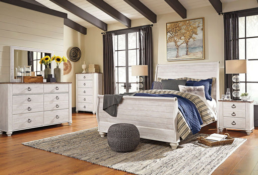 Willowton - Sleigh Bedroom Set - R&R Furniture Gallery (Fountain Valley, CA)
