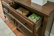 Sturlayne - Dresser And Mirror - Brown - R&R Furniture Gallery (Fountain Valley, CA)