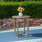Hermosa - Rustic Circular Bistro Table - Gray - R&R Furniture Gallery (Fountain Valley, CA)