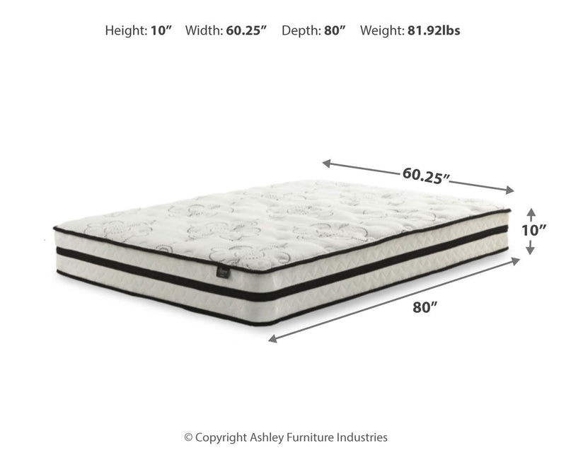 Chime 10 Inch Hybrid - Medium Hybrid Mattress - R&R Furniture Gallery (Fountain Valley, CA)
