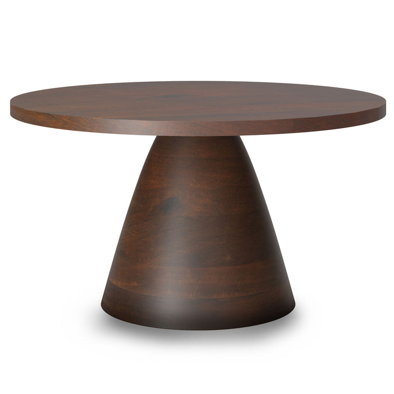 Winnie - Round Coffee Table - Walnut - R&R Furniture Gallery (Fountain Valley, CA)