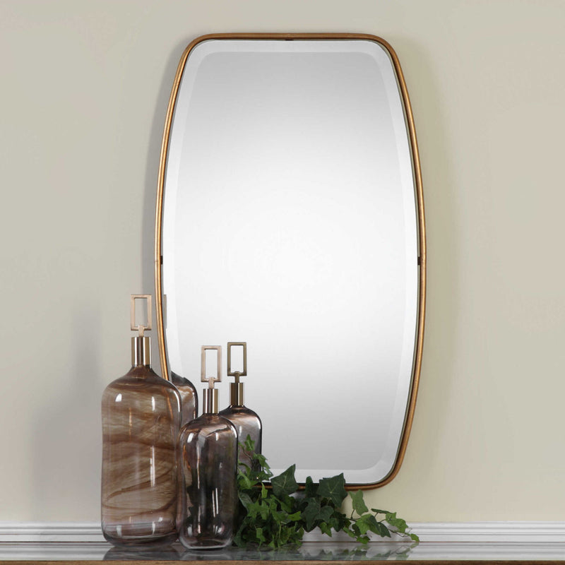 Uttermost Canillo wall mirror with a sleek, modern frame designed for stylish home decor.
