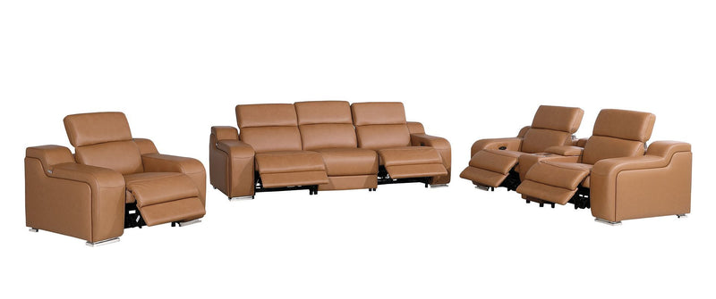1116 - 7-Piece Modular Power Reclining Sofa, Loveseat & Chair Set In With 5 Power Recliners & Power Headrests