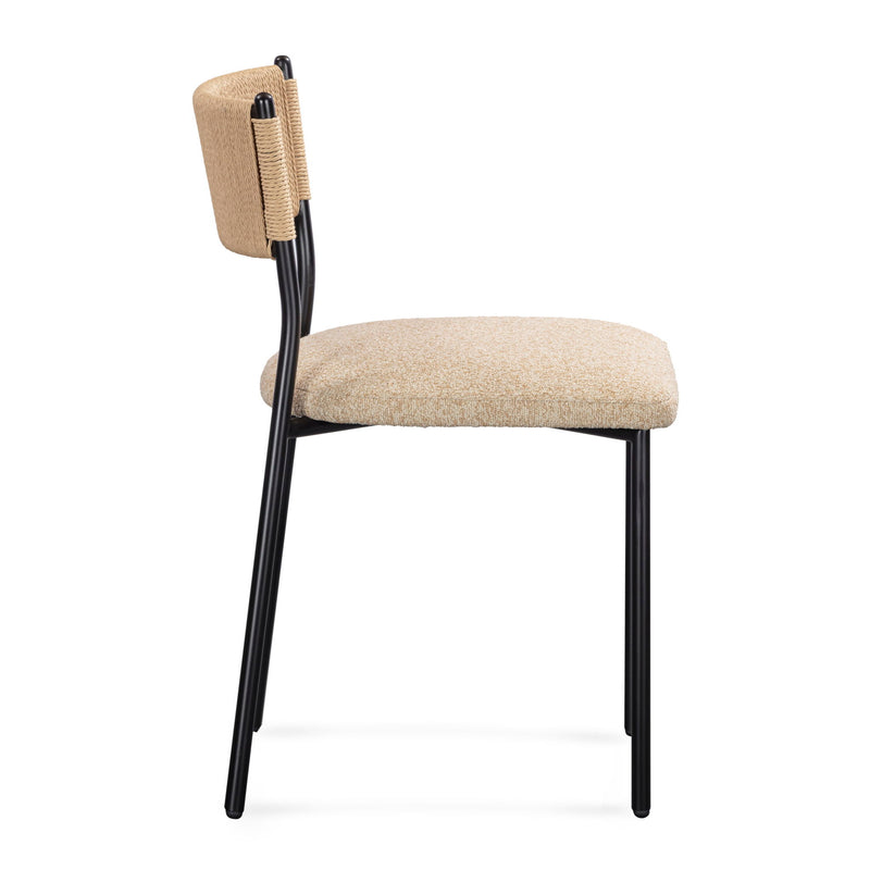 Celine - Boucle Dining Chair (Set of 2) - R&R Furniture Gallery (Fountain Valley, CA)