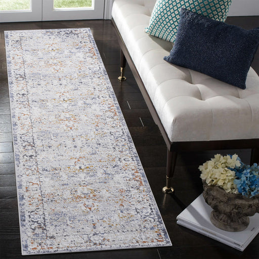 Payas - 2' X 8' Traditional Runner Rug - Ivory / Gray - R&R Furniture Gallery (Fountain Valley, CA)