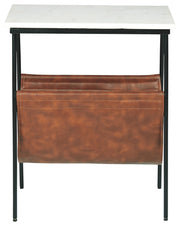 Etanbury - Accent Table - Brown / Black / White - R&R Furniture Gallery (Fountain Valley, CA)