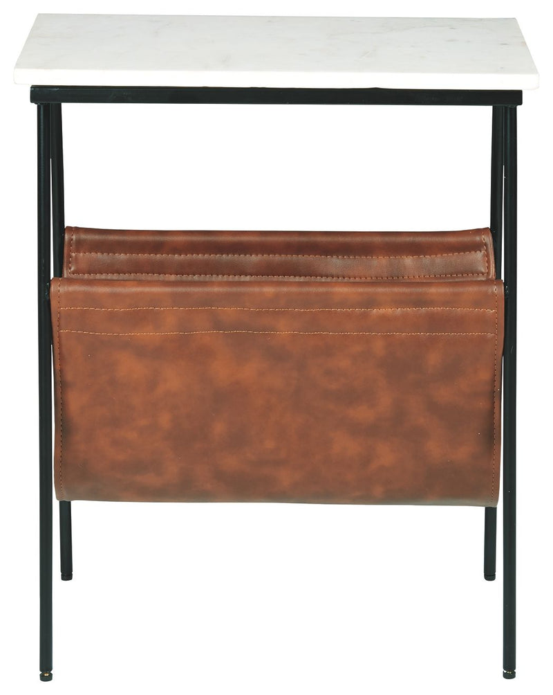 Etanbury - Accent Table - Brown / Black / White - R&R Furniture Gallery (Fountain Valley, CA)
