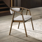 Delina - Side Chair - Walnut - R&R Furniture Gallery (Fountain Valley, CA)