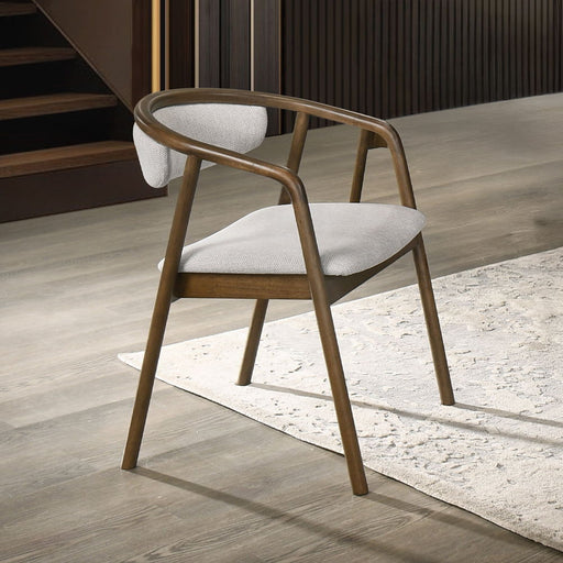 Delina - Side Chair - Walnut - R&R Furniture Gallery (Fountain Valley, CA)