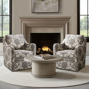Wide Seat Arm Chair With 360 Degree Rotation - R&R Furniture Gallery (Fountain Valley, CA)