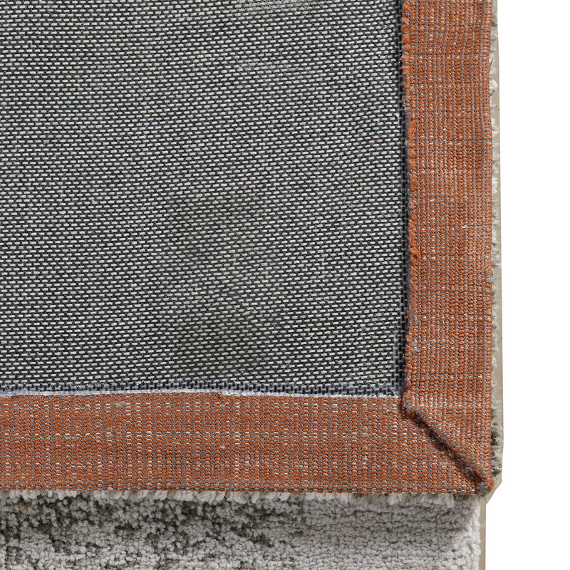 Quarry - 5' X 6.5' Abstract Area Rug - Gray / Orange - R&R Furniture Gallery (Fountain Valley, CA)