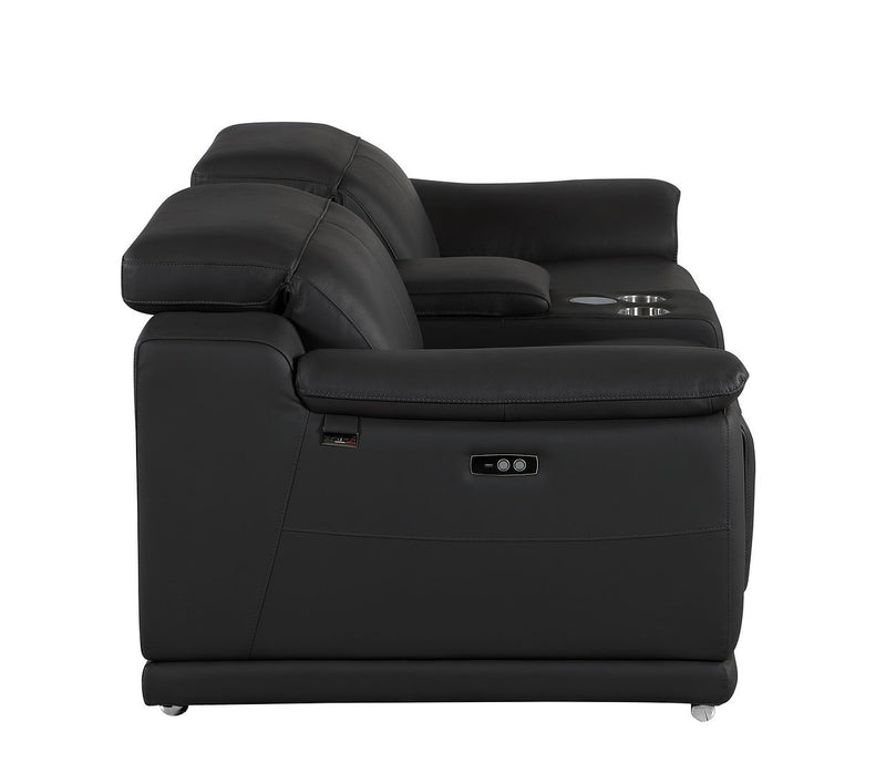 9762 - 3-Piece Modular Power Reclining Console Loveseat With 2 Power Recliners In