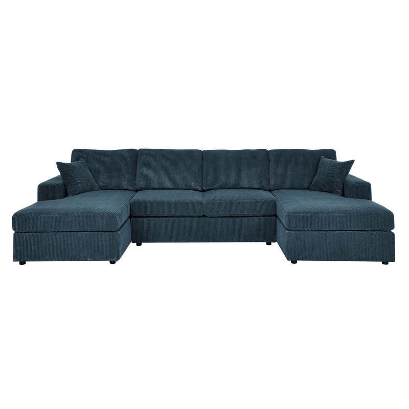 3 Piece Double Chaise Sectional Sofa - R&R Furniture Gallery (Fountain Valley, CA)