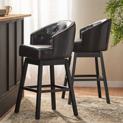 360 Degree Swivel Bar Stool With Stunning Nailhead Trim (Set of 2) - R&R Furniture Gallery (Fountain Valley, CA)