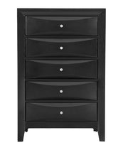 Glory Furniture Marilla accent chest with a sleek wooden finish and modern design, featuring multiple drawers for storage.