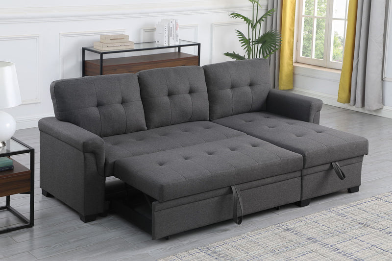 Lucca - Reversible Sleeper Sectional Sofa With Storage Chaise - R&R Furniture Gallery (Fountain Valley, CA)