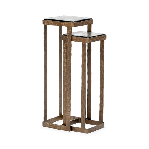 Gillian - Nesting Accent Tables - Brass - R&R Furniture Gallery (Fountain Valley, CA)