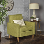 Nebulize - Upholstered Fabric Club Chair With Button Tufted And Square Off Arm And Back - R&R Furniture Gallery (Fountain Valley, CA)