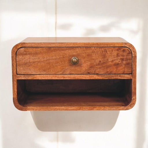 Curve Upper Slot Floating Nightstand - R&R Furniture Gallery (Fountain Valley, CA)