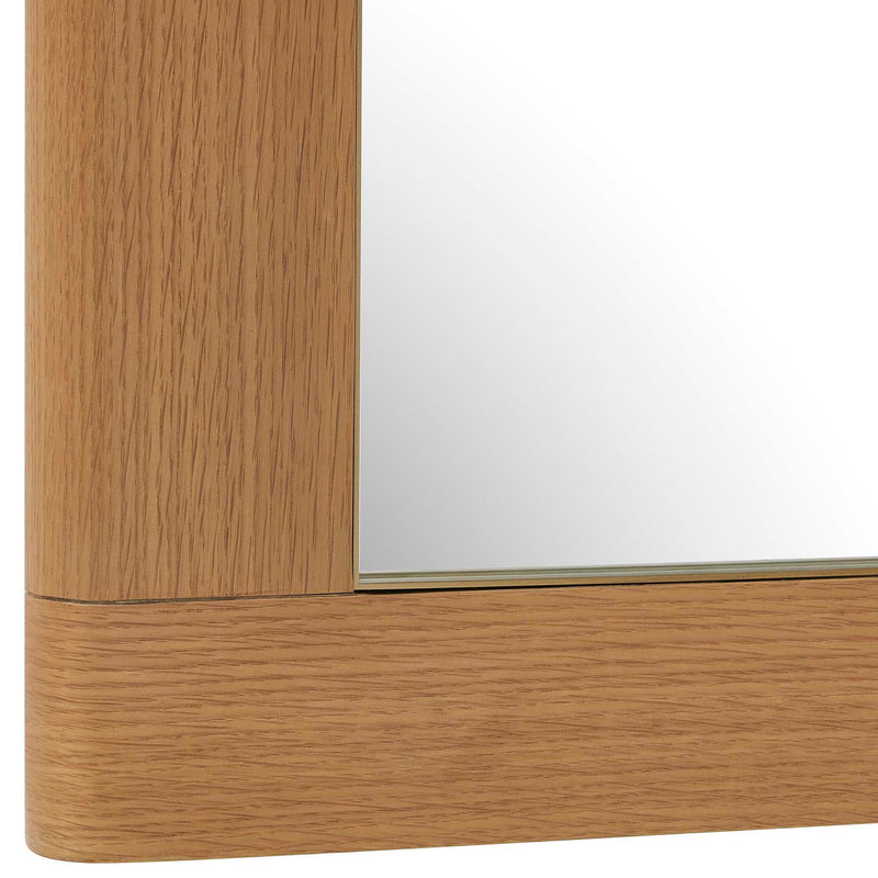 Bishop - Gunstock Oak Mirror - Woodtone