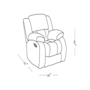 Stonic - Glider Recliner Modern Design - R&R Furniture Gallery (Fountain Valley, CA)